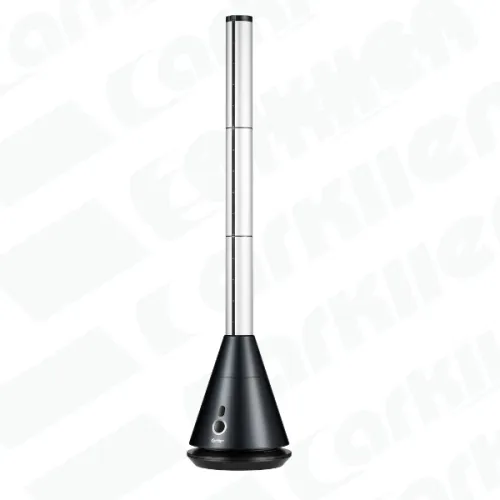 Carkiien Germany Tower Bladeless Fan Save Electricity  Noice Cancellation  with Tuya App Black