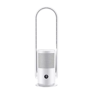 Carkiien Air Purification Bladeless fan  Hepa Filter 9 Speeds  Apps Control  DC Motor  Super Cooling Mode Noice Cancellation Auto Rotate 80°